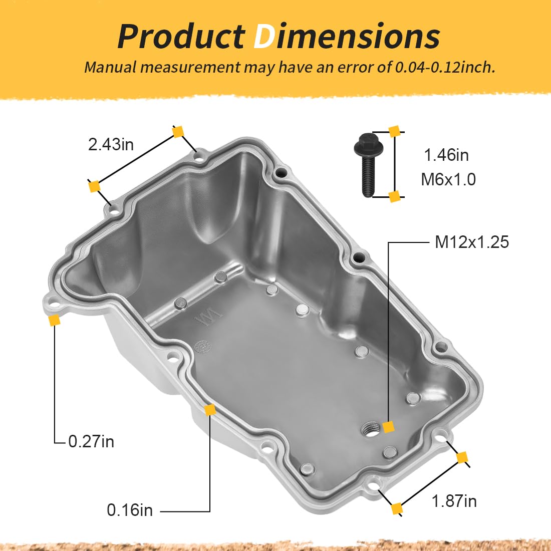 Coppa dell'olio con kit guarnizione adatto per Polaris Sportsman 570 2014-2025 Sportsman 450 HO 2016-2025 5138327 5143696 Kit Coppa con Viti e Tappo di Scarico