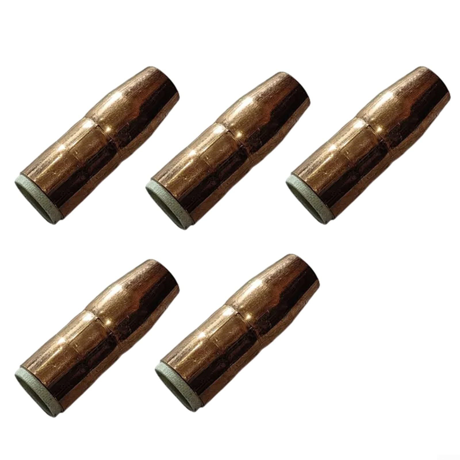 Ugelli di saldatura MIG in rame per torcia Miller MDX-250, punte di ricambio N-M1218C con ID 1/2" e incavo da 1/8", AccuLock Fit 5 pezzi