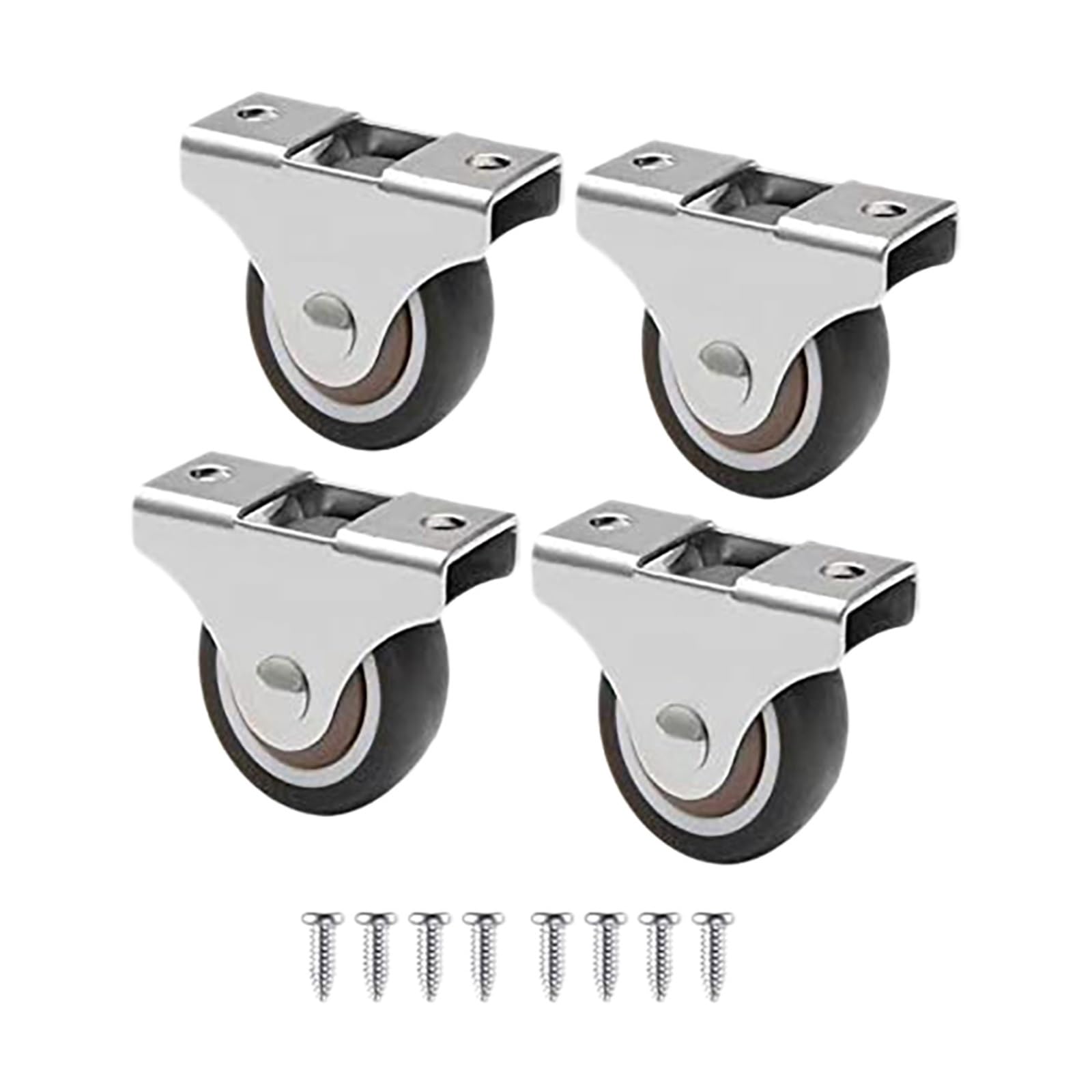Mini roulette meuble 25mm AVIMYA lot 4 roulette fixe directionnelle petite roue de meuble