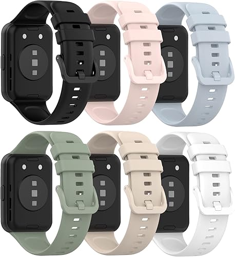 RuenTech Compatible con Huawei Watch Fit 2 bandas, correas de repuesto de silicona suave para reloj Huawei Watch Fit2 Active/Classic/Elegant Edition