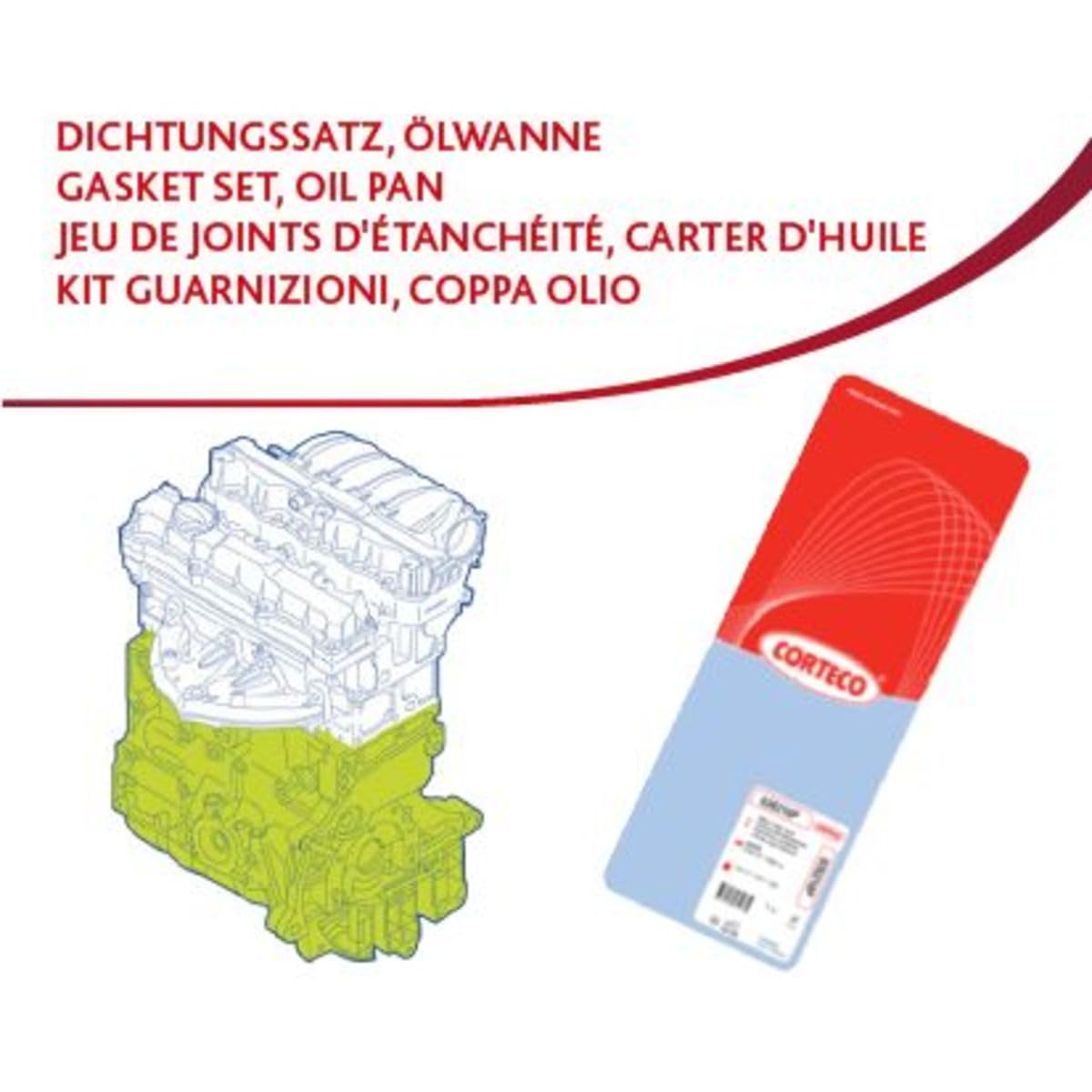 Corteco 428401P Kit guarnizioni, Monoblocco