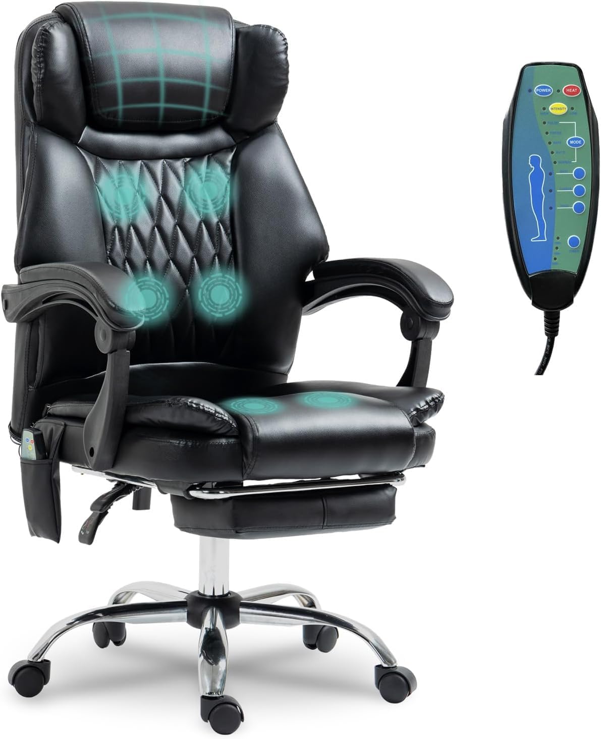 ONPNO Ergonomic Office Chair with Massager, Heated Office