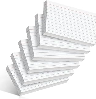 YAGUAO 240 Count White Index Cards 3x5 Inch Flash Cards Flashcards Heavyweight Note Cards for Studying School College Office Supplies