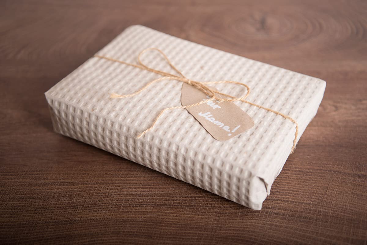verpacking Papel de embalaje de 130 g/m² en rollo de 50 cm x 70 m, material de embalaje, alternativo a la lámina acolchada de aire, papel corrugado respetuoso con el medio ambiente en rollo