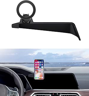 MaserWeller Car Mobile Phone Holder for 2019-2023 BMW X5 Accessories / 2020-2023 BMW X6 Accessories / 2019-2022 X7 Accessories 12.3 Inch Screen Fixed Clip, 360° Rotation Phone Holder Compatible with