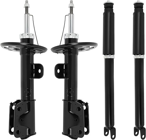 SCITOO Amortiguadores delanteros y traseros (4 piezas) para Ford, amortiguadores para Ford Explorer 2013-2016 con amortiguadores automáticos 72729