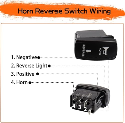 Miniatura 5 de MotoParAcc SXS - Kit legal de calle LED luces direccionales para ATV con kit de bocina relé intermitente compatible con Can Am Maverick x3 UTV