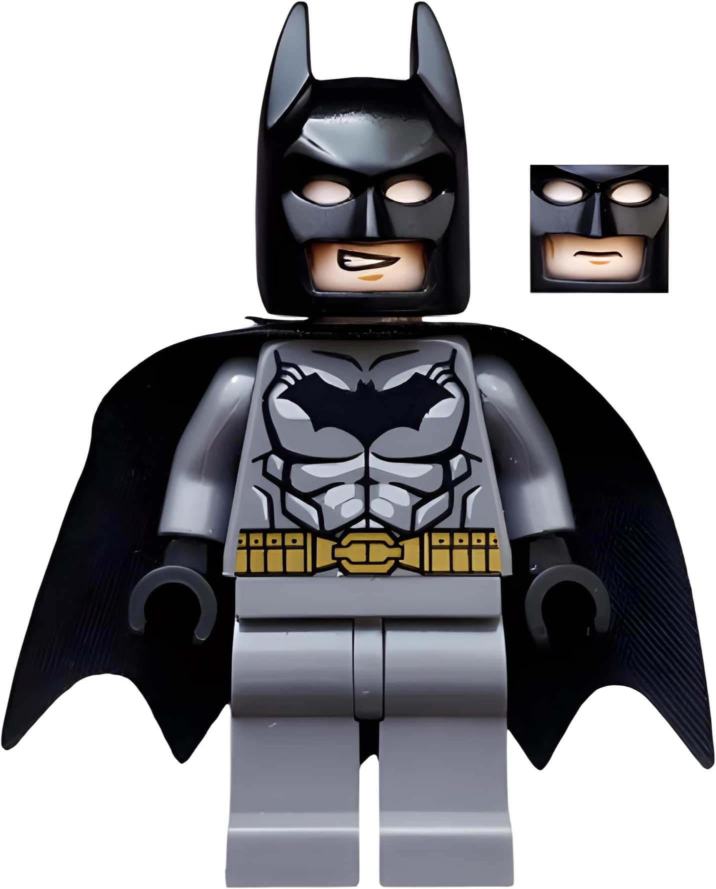 DC Comics Super Heroes Batman Minifigure - Batman Dark Gray Gold Belt