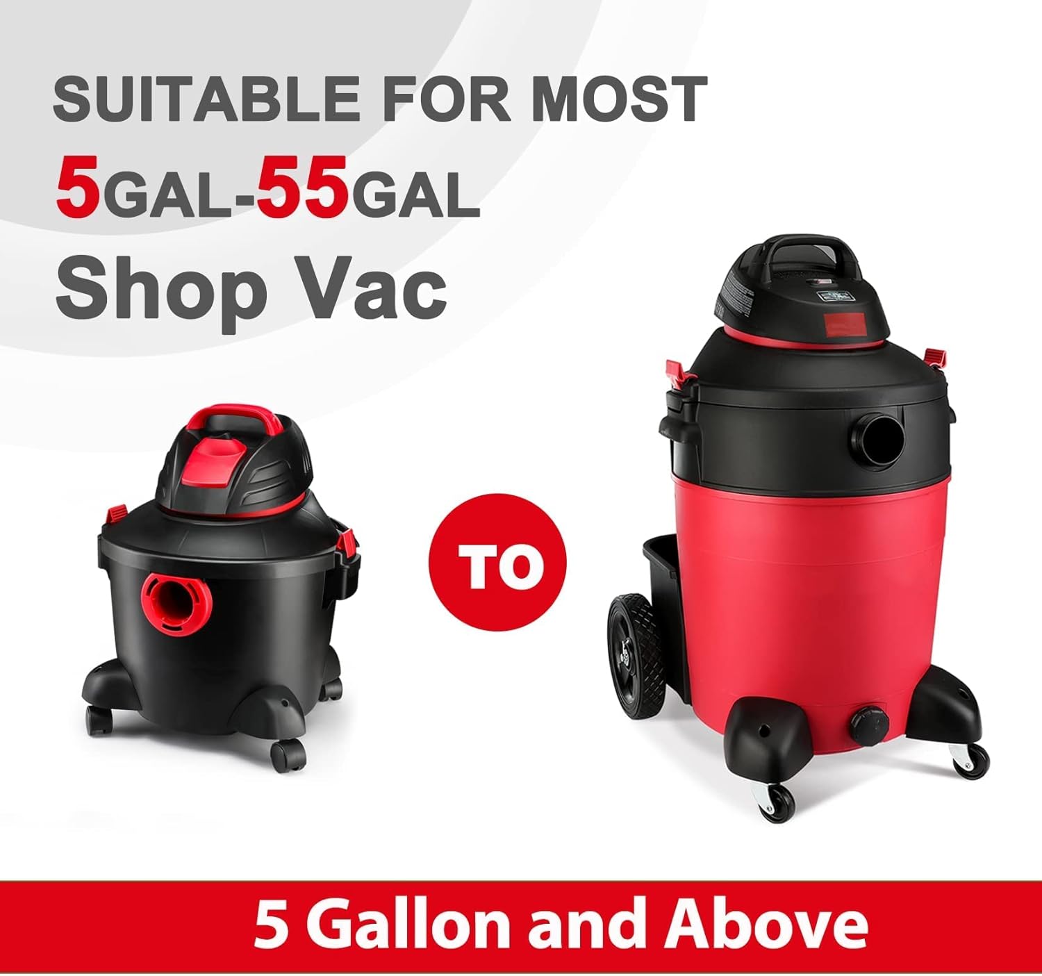 Shop-Vac 6 Gallon 3.0 Peak HP Wet Dry Vacuum+ 90585 Foam Sleeve Filter
