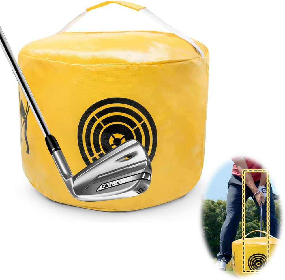 Golf Impact Bag, Swing Trainer, Portable Power Hitting Practice Tool for Beginners, Waterproof and Durable Golf Swing Aid Accessory