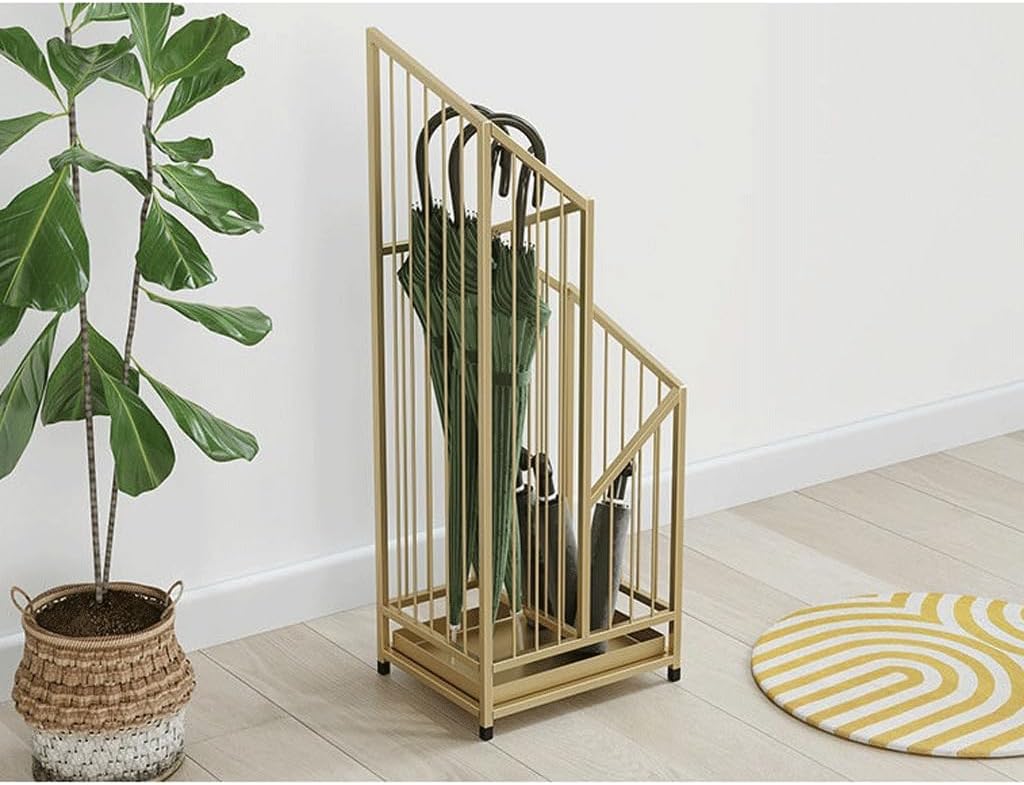 傘立て 傘立て 自立傘ホルダー ラック ドリップトレイとフック付き