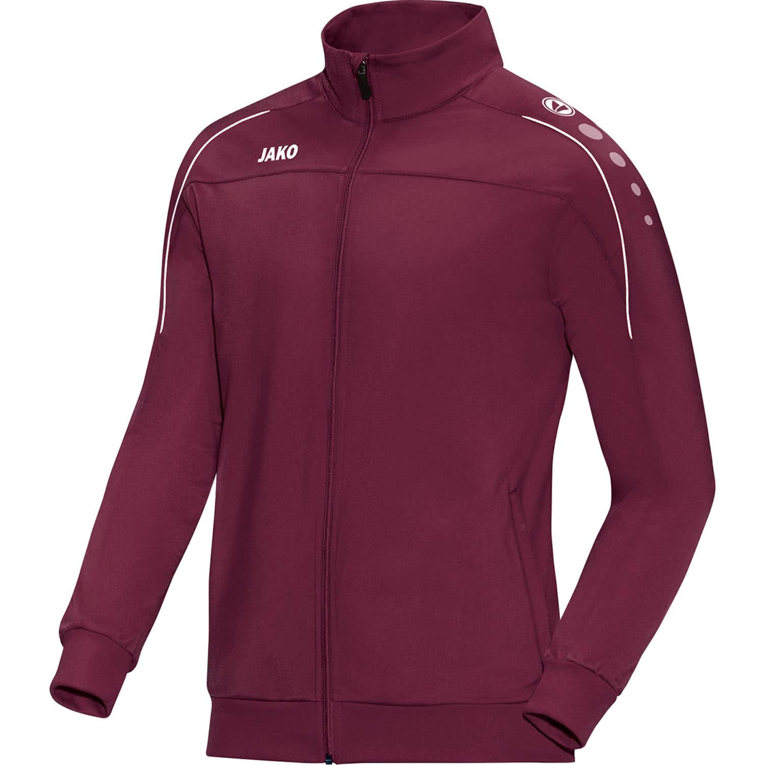 JAKO Men's Classico Polyester Jacket, Men, 9350, Maroon, 4XL