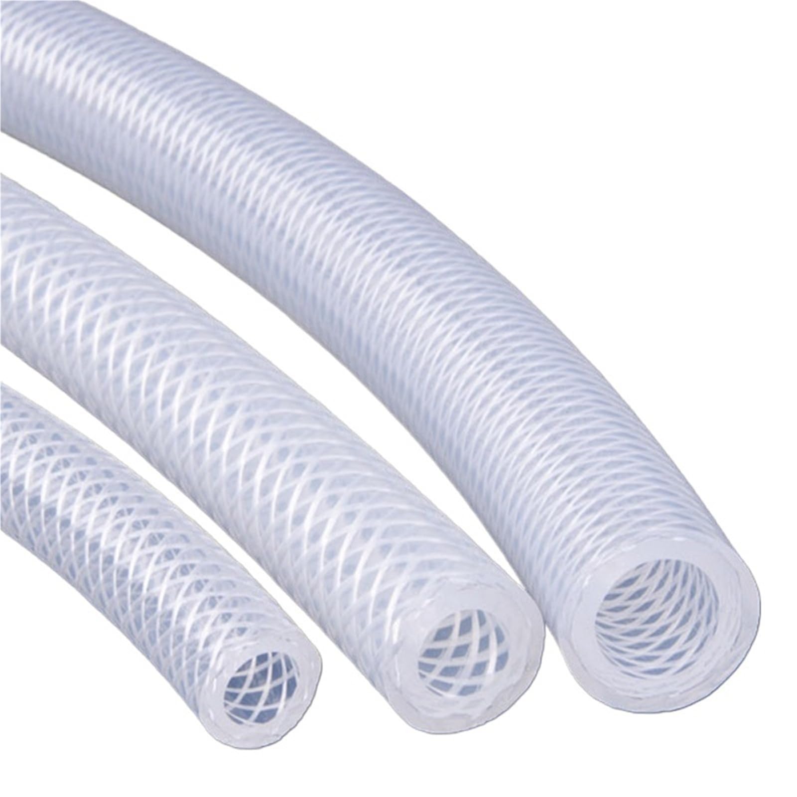 Tyfghdxf 1M Rubber Tubing 1Pcs /Lot Id 3-50Mm Food Grade Silicone Hose Heat Resistant High Pressure Explosion-Proof Tube Double Layer Braided Rubber Hose(Id 8Mm X Od 14Mm)