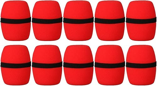 Sharplace 10stk Schaum Mikrofon Windschutz fA r Mikrofone rot