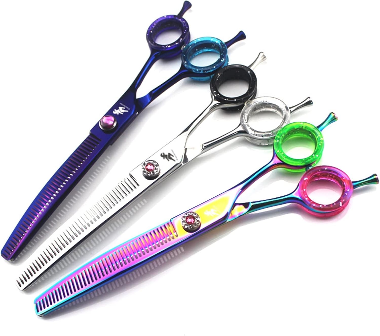 Thinning Shears Pet Scissors Cat Dog Grooming Scissors Cutting Tool Teeth Shears Stainless Steel 7 inch for Barber or Home Use (Color : 3) (1)