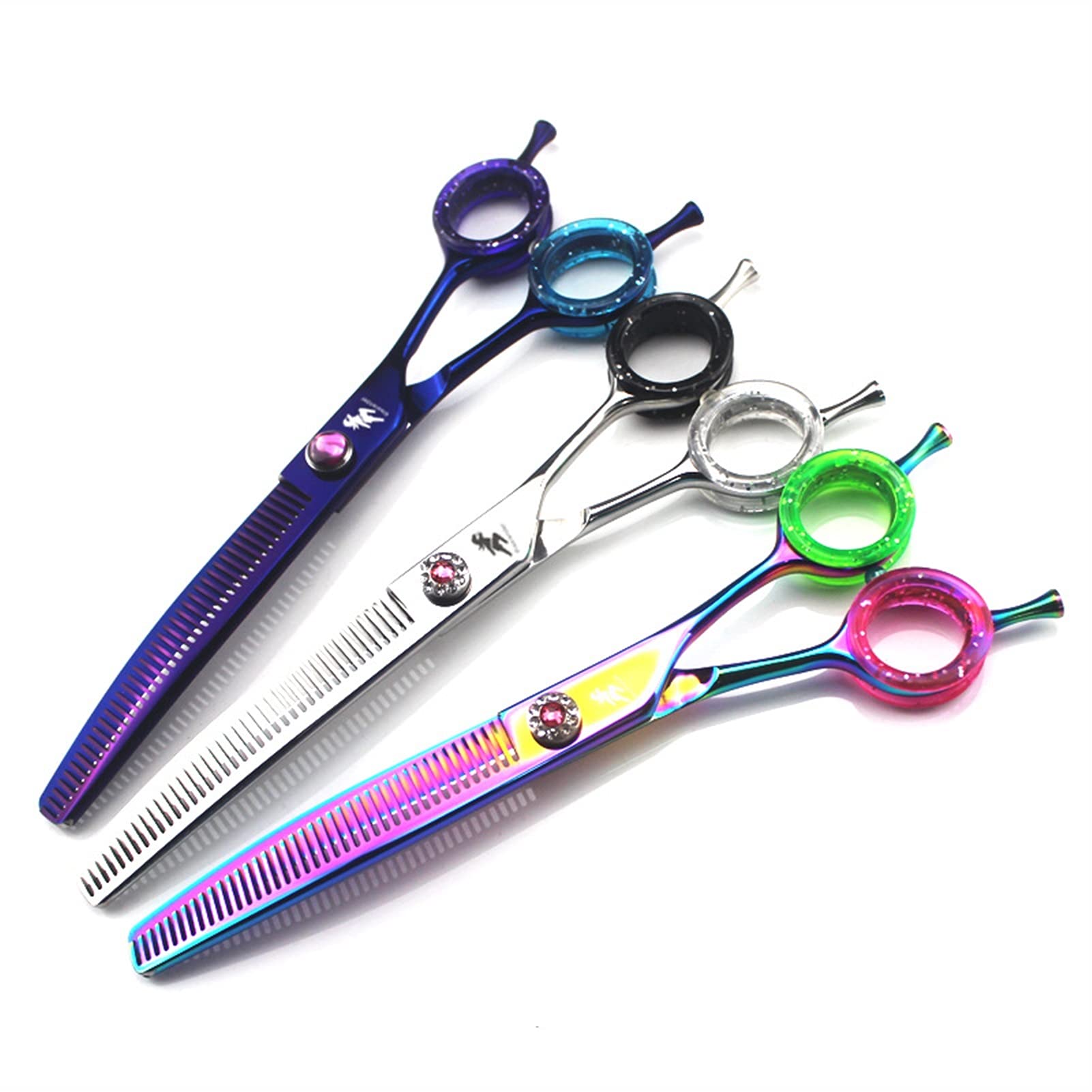 Ciseaux Coiffure/Ciseaux Cheveux Cisailles d'amincissement Ciseaux for animaux de compagnie chat chien toilettage Ciseaux de coupe Too Toears Cisailles en acier inoxydable 7 pouces Ciseaux salon Coiff