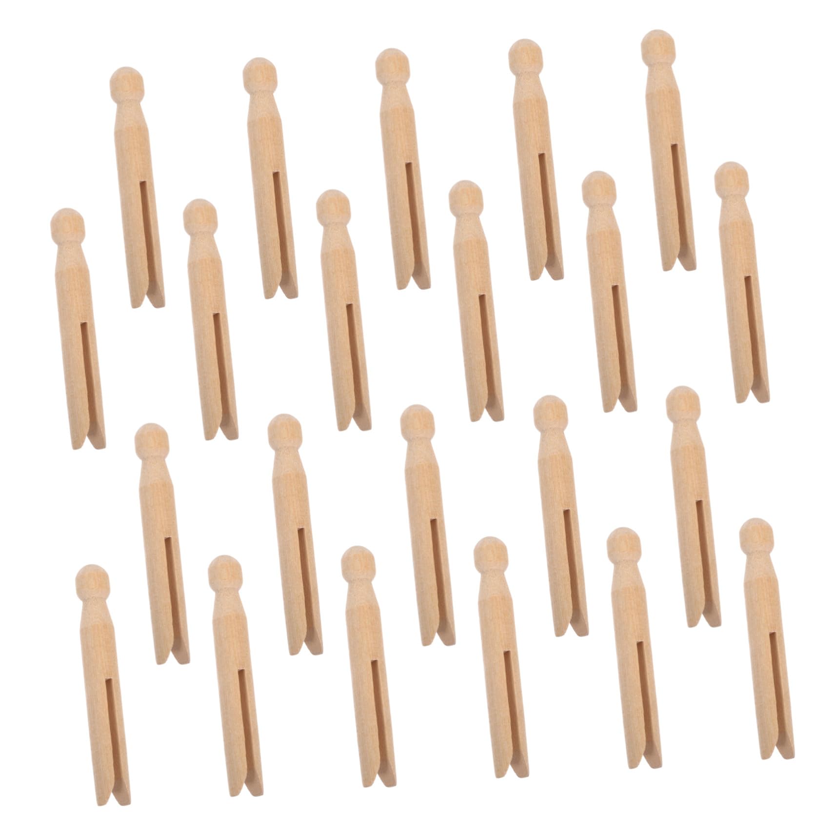 SOIMISS 50pezzi Mollette Rotonde in Legno Naturale Per Appendere Bucato Mollette Di Legno Vintage Per Progetti Fai Da Te e Decorazioni Casa