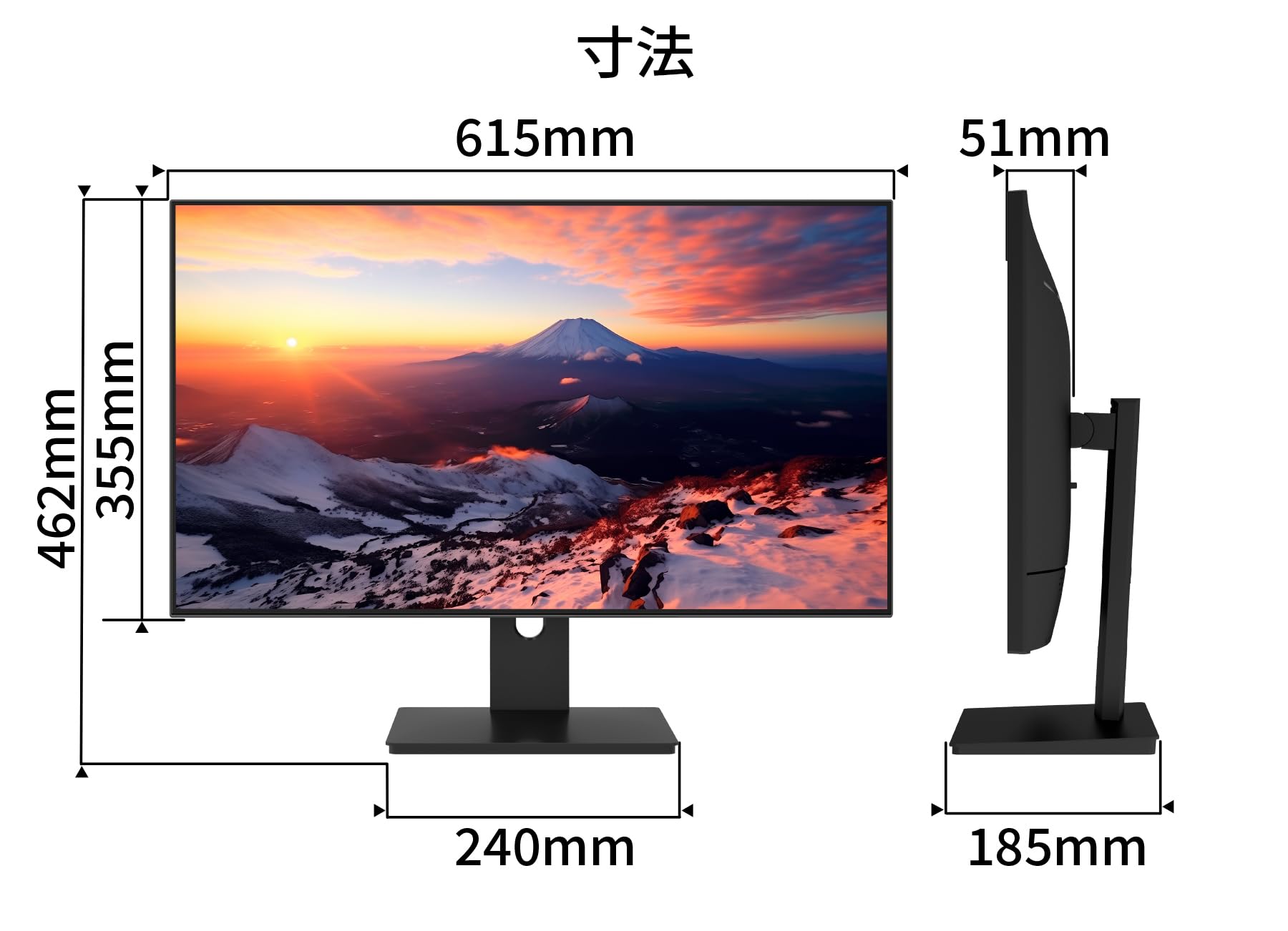 ディスプレイ・モニター本体 mmm Amazon.co.jp: JAPANNEXT 27インチ モニター WQHD 2560x1440解像度 IPS