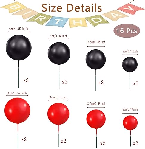 Miniatura 7 de Decoración para tartas de espuma, para pasteles, cupcakes, bolas de perlas sintéticas, decoración de horneado para aniversario, graduación, fiesta