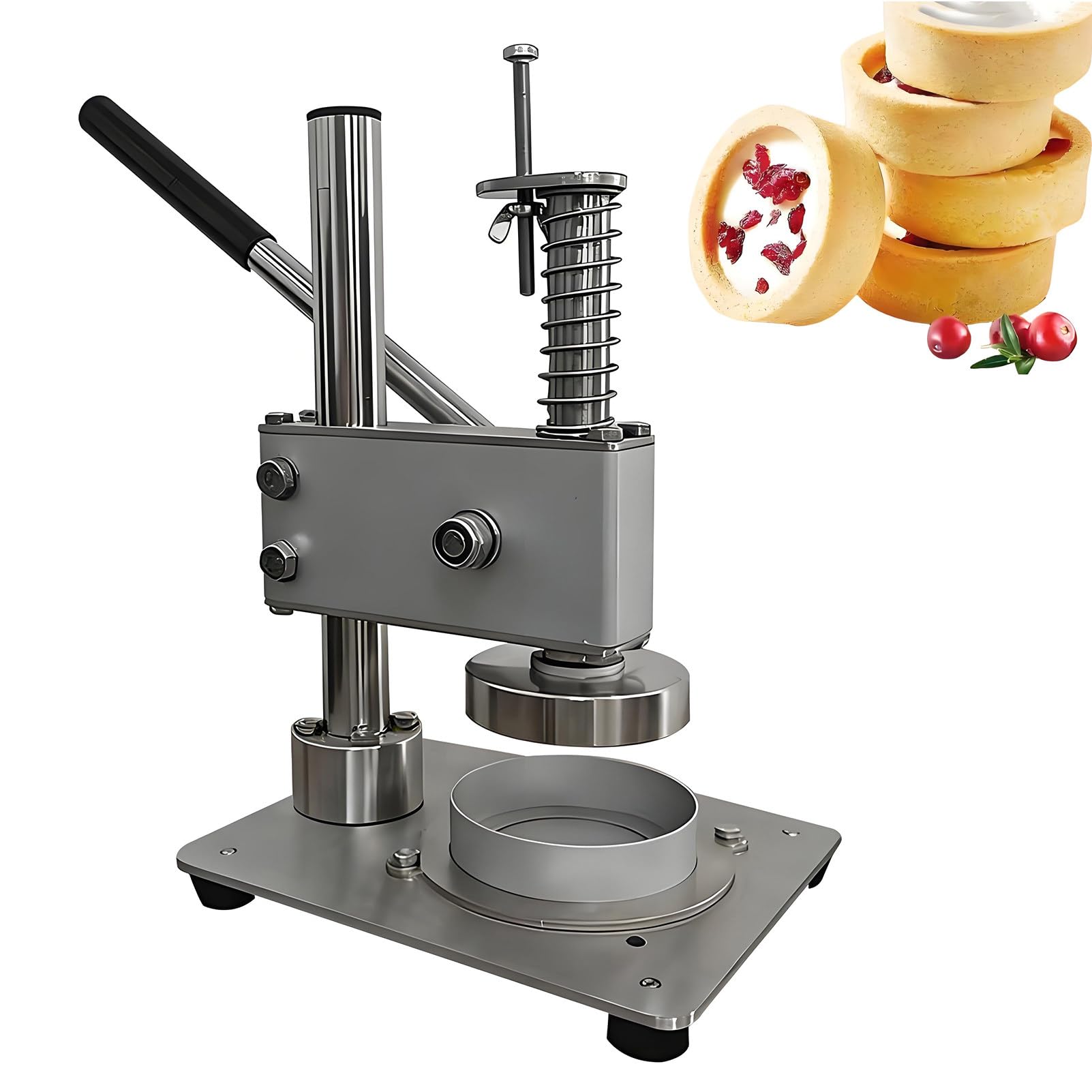 Epygnom Multicolor Manual Egg Tart Making Machine, Commercial Custard Tart Shell Mold, Hand Pie Press Making For Home Use, Cake Shop, For Baking Tarte Pie Waffle Shells 20