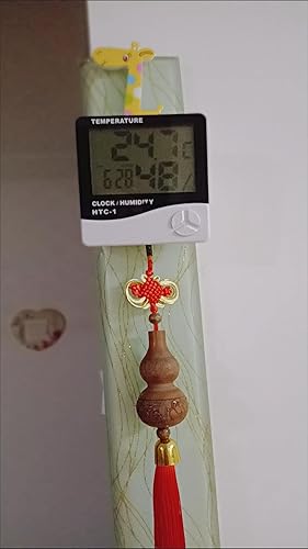 Vista 5 de Othmro Termómetro digital TA218D para interiores, monitor de humedad, termómetro de temperatura, termómetro digital para hogar, oficina, humidores