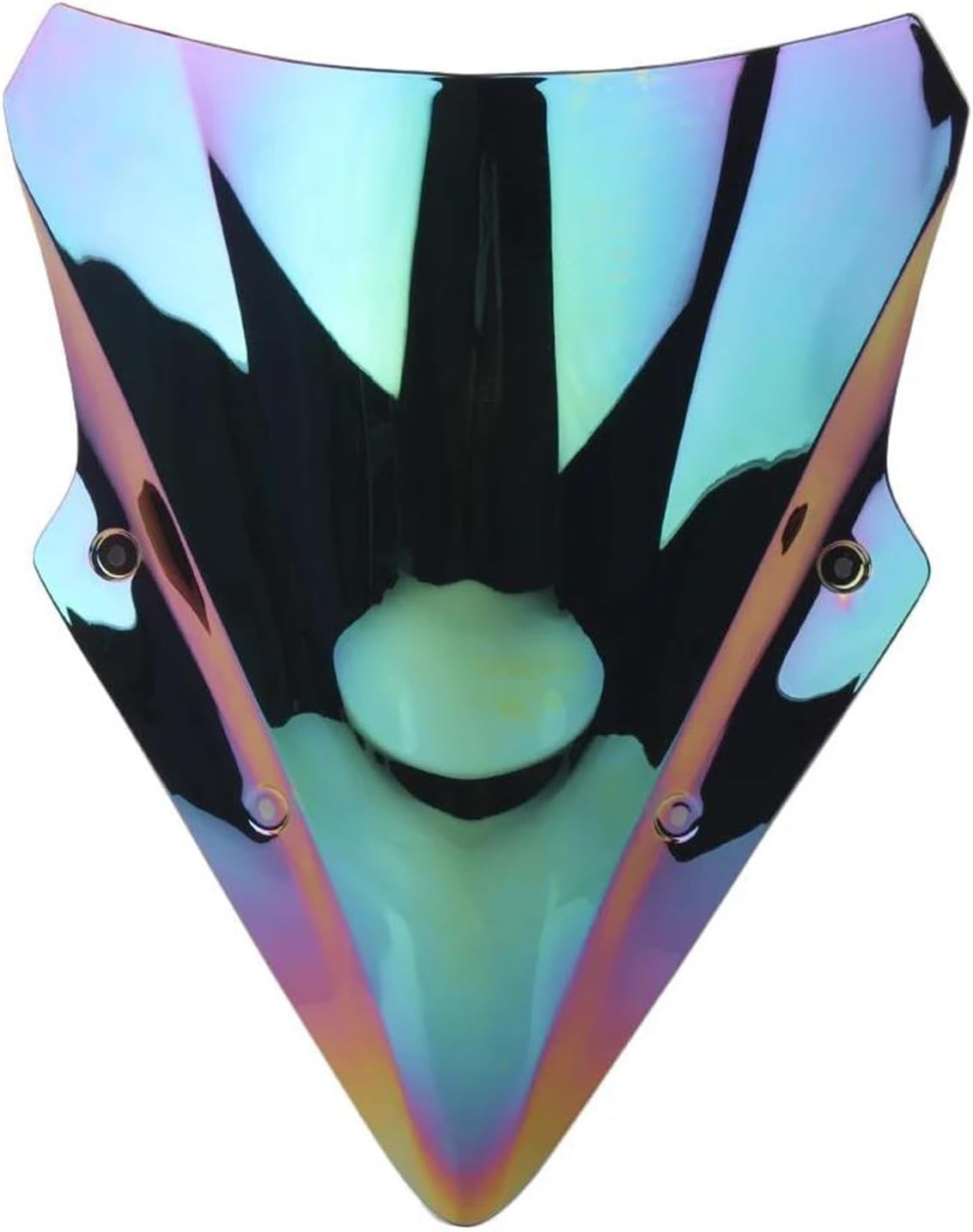 Motorcycle Windshield for Ninja 650 for EX650 for ER6F 2017 2018 2019 Double Bubble Street Bike Windscreen Motorcycle Windshield(Deep Lridium)