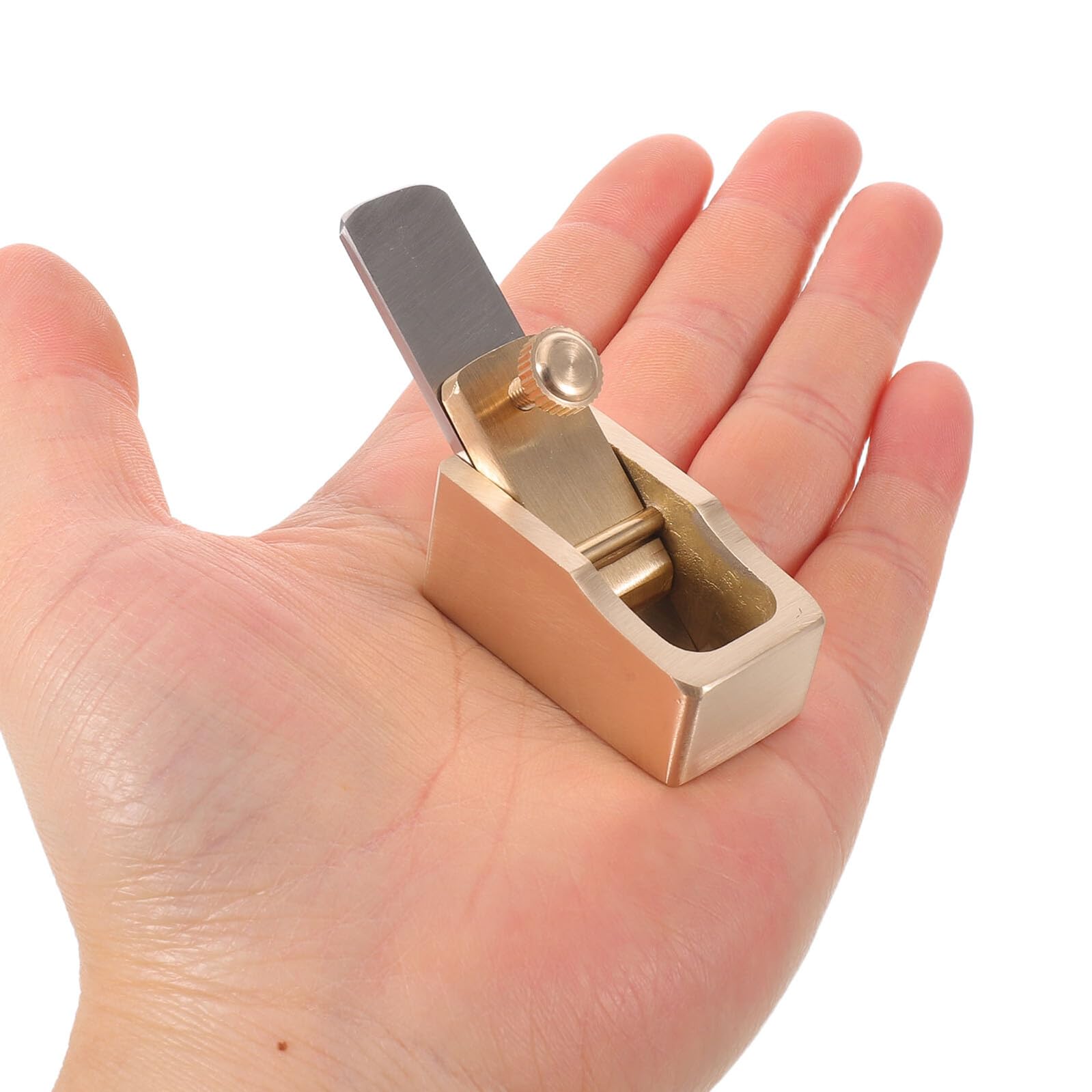 Mini Pialla Manuale in Ottone per Liutaio, per Rifinitura e Modellatura