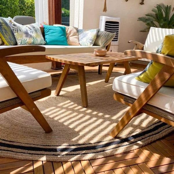 Natural Organic Jute Handmade Braided Rugs| Jute Large Area Rug 6x9 Ft (6x9 ft)