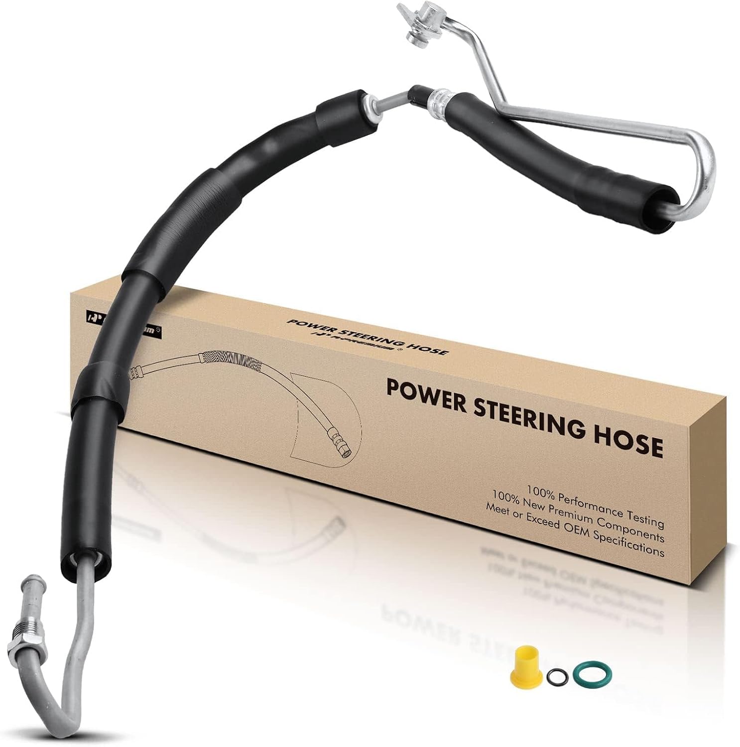 A-Premium Power Steering Pressure Hose Line Assembly Compatible with Audi A4 2009-2012 L4 1.8L, A4/A4 Quattro 2009-2012 L4 2.0L, Q5 2009-2012 V6 3.2L, Q5 2011-2012 L4 2.0L, Reservoir to Pump