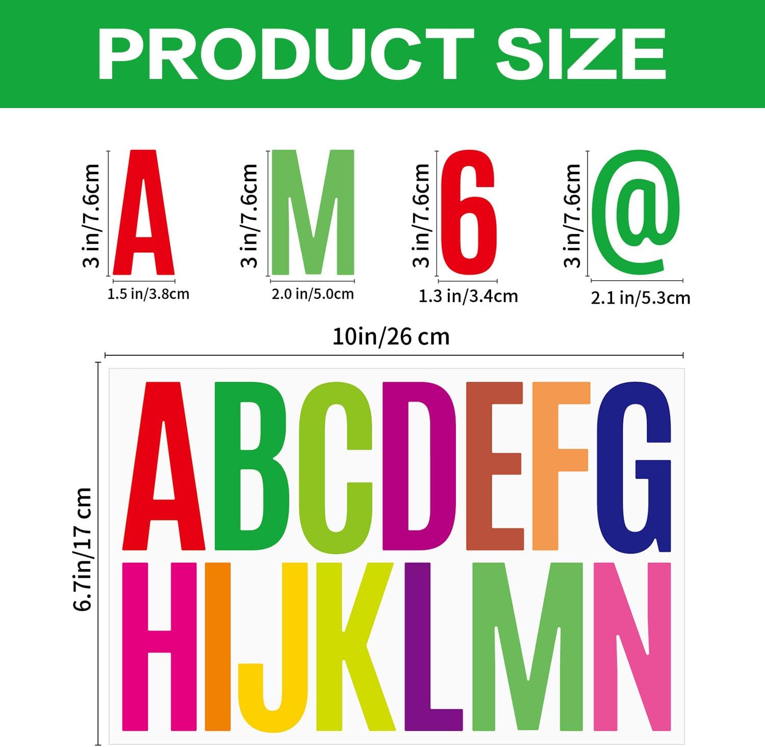 Kaoruo 9 Sheets Self-Adhesive Vinyl Letters & Numbers Kit – 3 Colors (Black, White, Multicolor), Mailbox Number Stickers for Address Signs, Doors, Windows, Cars, Lockers, Home & Business