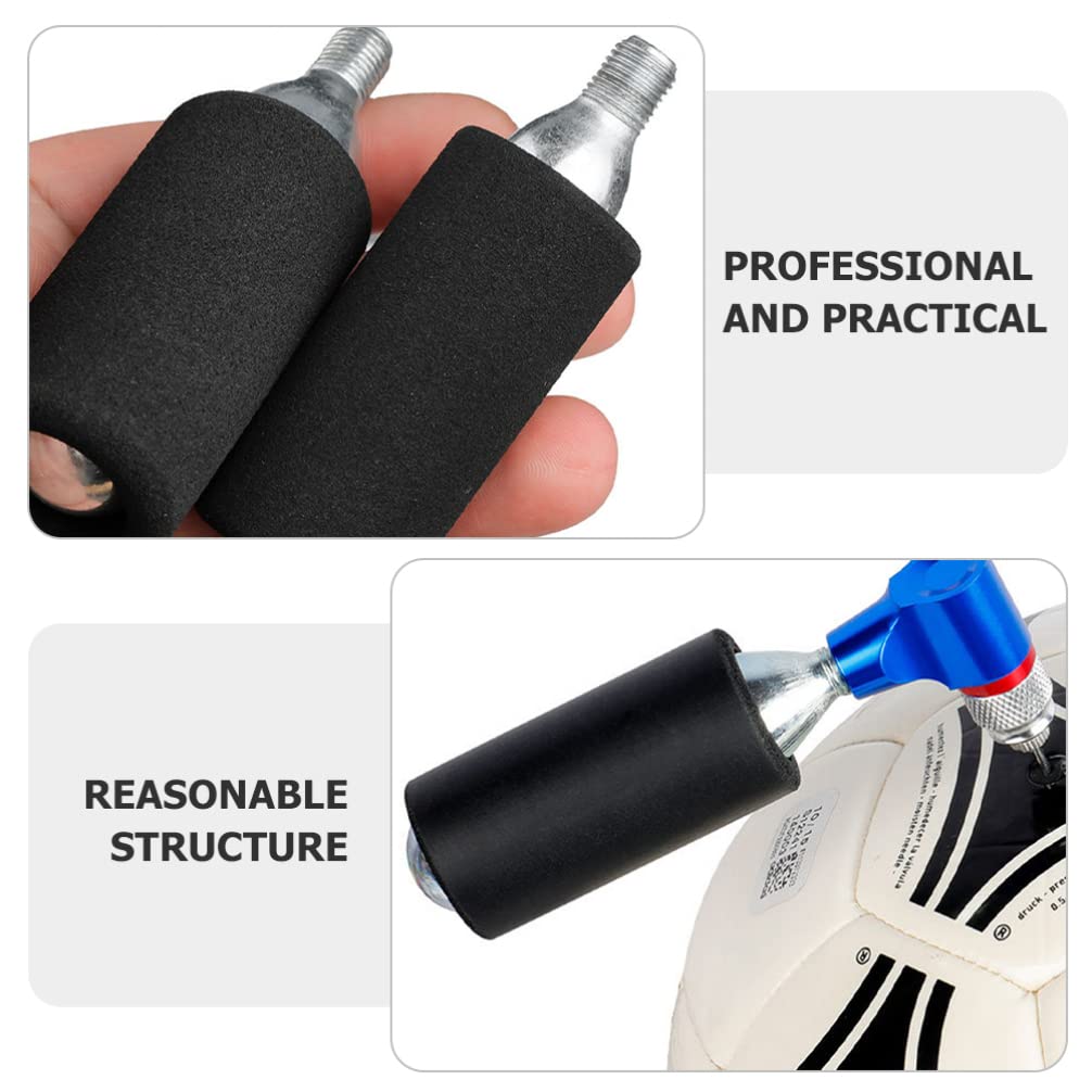 6pcs Bicycle Tires Inflator Accessories Protective Sleeve Mini Inflator Sponge Sleeves Portable Cycle Tire Pump Covers Bike Pump Cover Bike Inflator Accessories