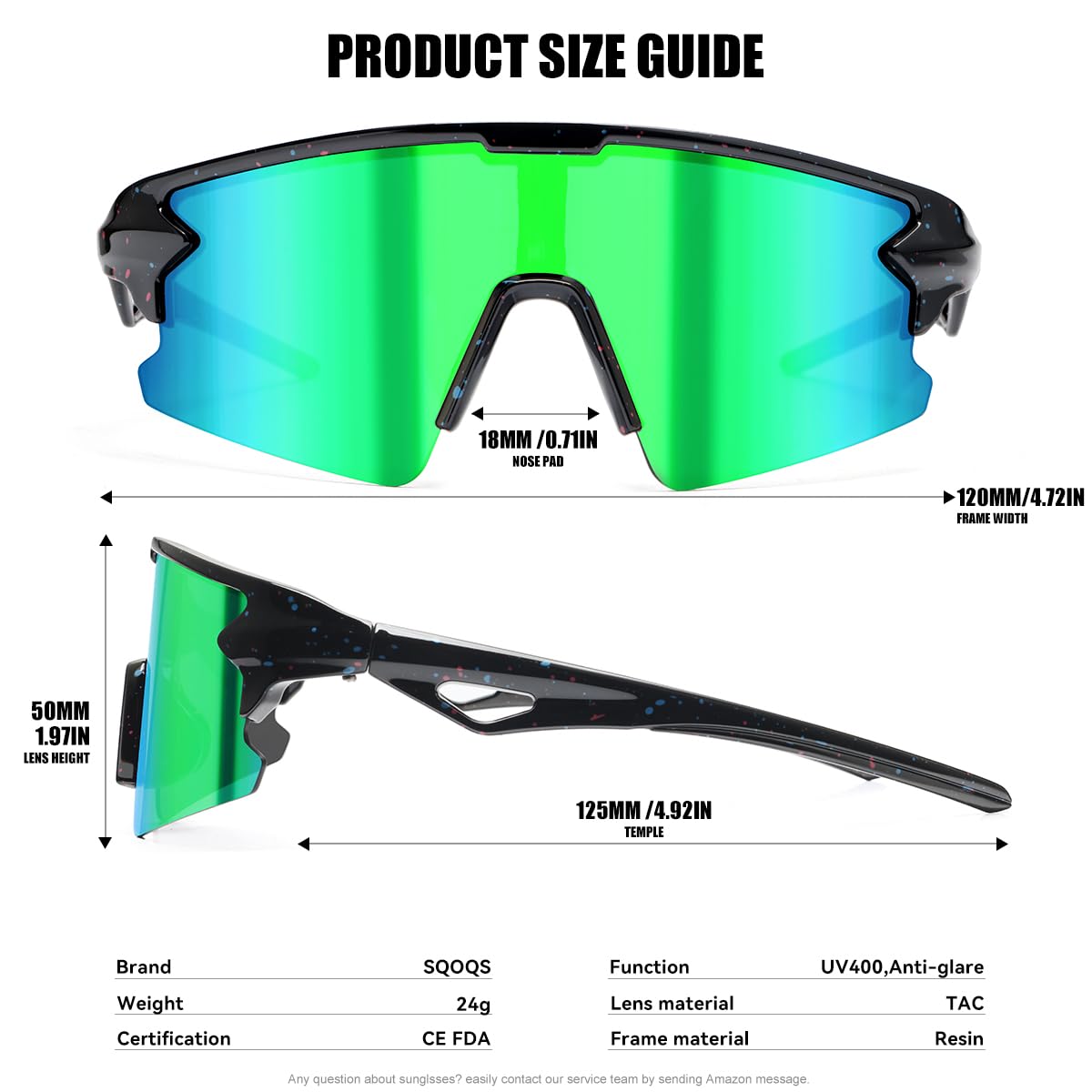 Baseball-Sonnenbrille für Jungen, Mädchen, Kinder, Sport-Sonnenbrille, Softball, Radfahren, UV400-Schutz, Alter 3–14 Jahre