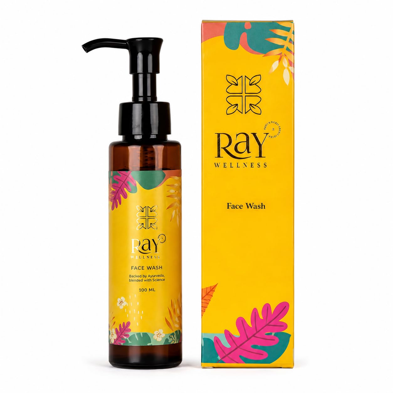 Ray Wellness Ayurvedic Face Wash |100ml | Papaya & Gotu Kola | Sulphate-Free | Acne Control & Anti-Pigmentation | Tan Removal & Brightening | For Men & Women | All Skin Types-image-40