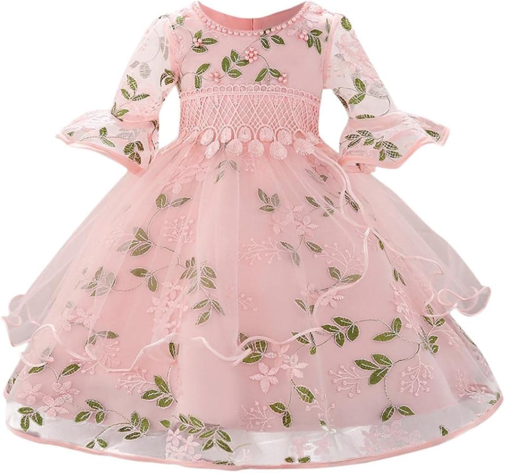 売れ筋 Re Yue 子供服 女の子 ワンピース キッズ 子供ドレス 可愛い プリンセス お姫様 フォーマル 花柄 チュールスカート おしゃれ 人気 チュチュドレス 学園祭 セレモニードレス 子供用 軽い 衣装 洋服 フラワーガール 出産祝い