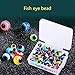 100x Mixed Colors Fish Eyes Beads Fishing Line Floating Balls Stopper Baits Eggs Bead 5/6/8/10/12mm Beads