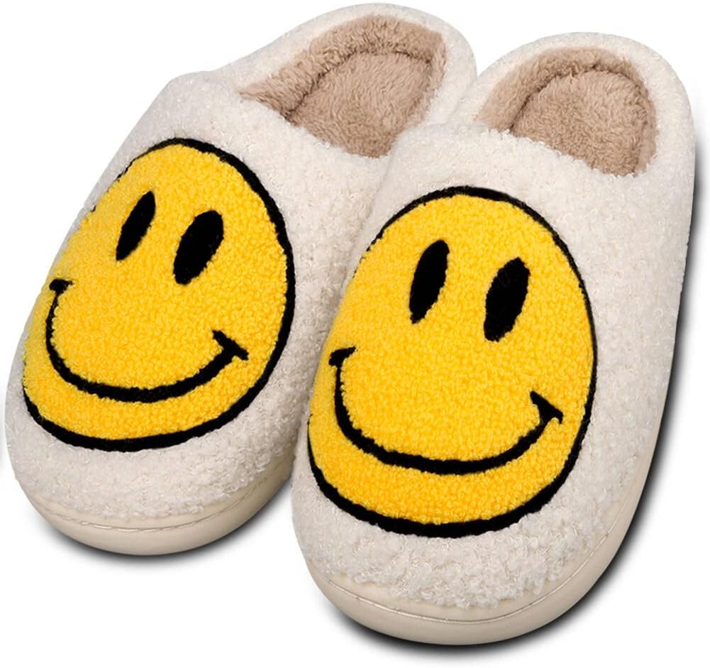 Pantofole per il viso Soft Plush Smile, Slip-on per Italia Ubuy
