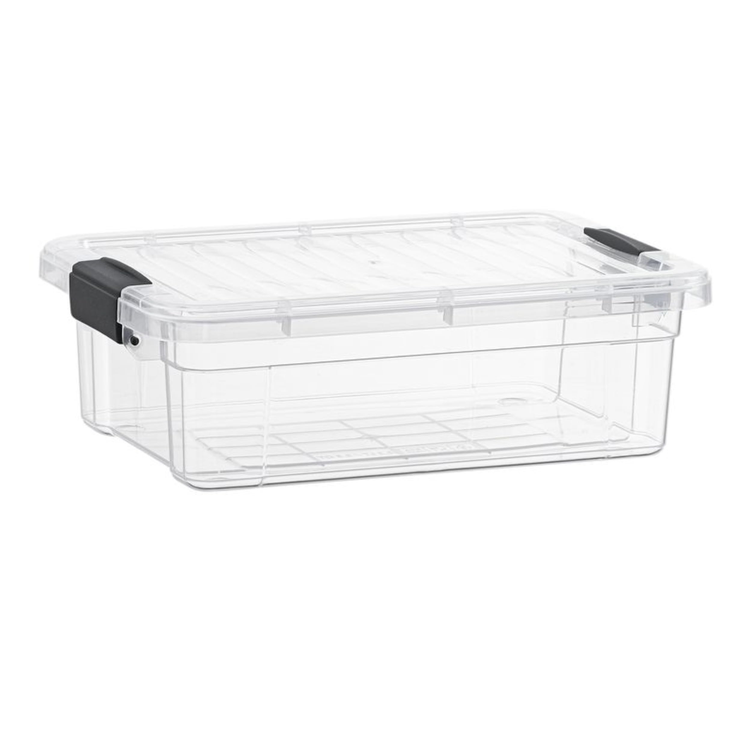 Photo 1 of [1PC ONLY] Superio 13.7 Qt Clear Plastic Storage Bins with Lids and Latches, Organizing Containers, Stackable Plastic Bin for Home, Garage, School, and Office