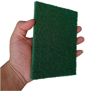 Scouring Pads - Heavy Duty Household Cleaning Scrubber with Non-Scratch Anti-Grease Technology - Reusable (12 Pads)