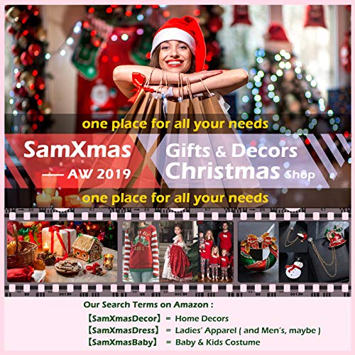 Samxmas Christmas Hanging Decorations，Vintage Led Lighted Xmas Tree Pendant Battery Operated Home Decor Ornaments 13Cm #TOP2