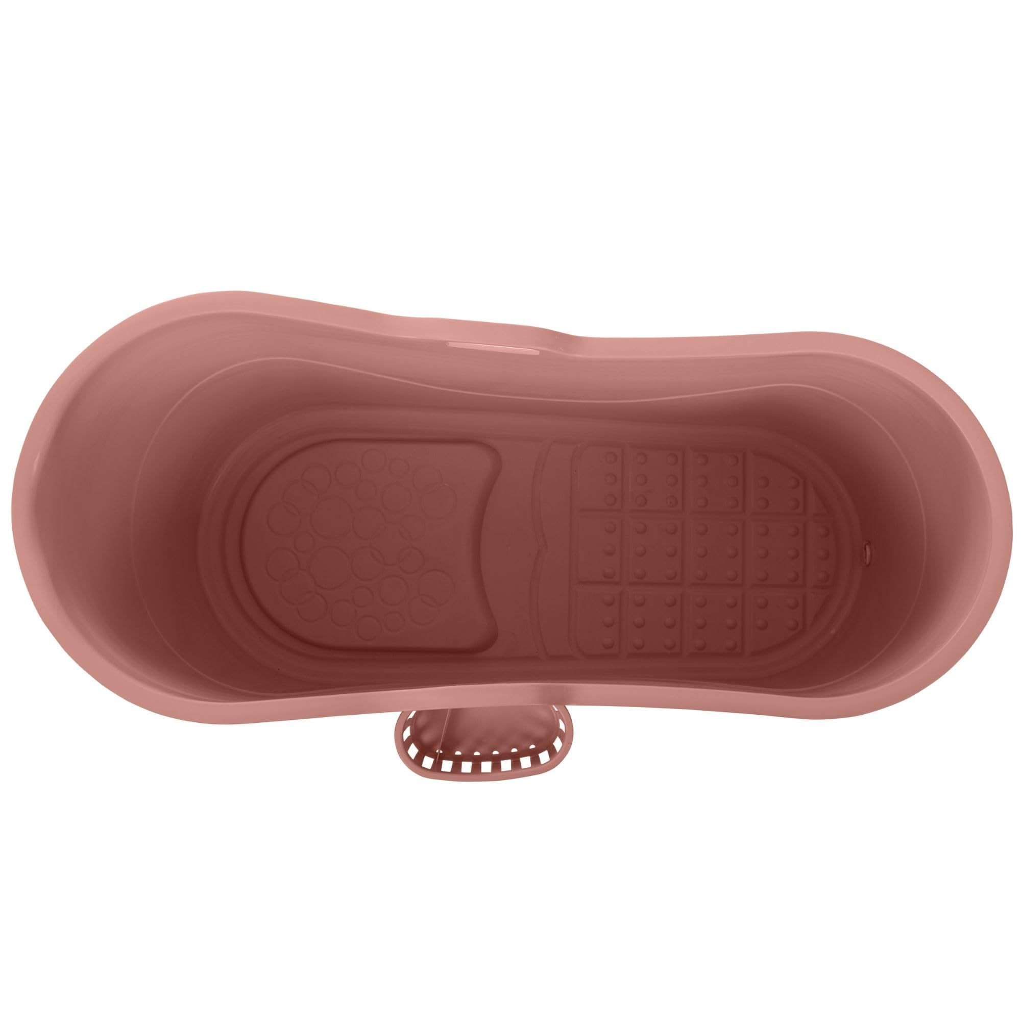 HelloBath® – Bath Bucket XL (Comfort) – 122 cm – Bañera para adultos – Baño de hielo – Manguera de desagüe extensible hasta 3 m – Extras: bandeja, grifo y funda protectora - Terracota