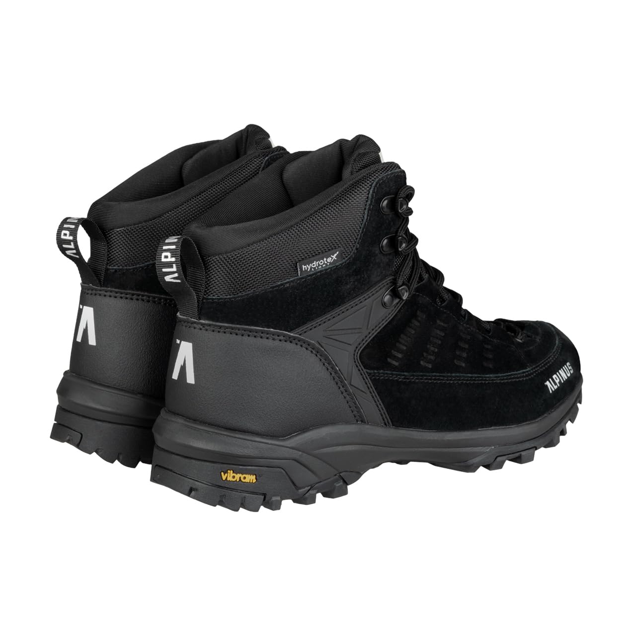 Alpinus - Buty Trekkingowe Męskie Brasil Plus M, Buty Turystyczne, Górskie, Hikingowe, czarne JS18659