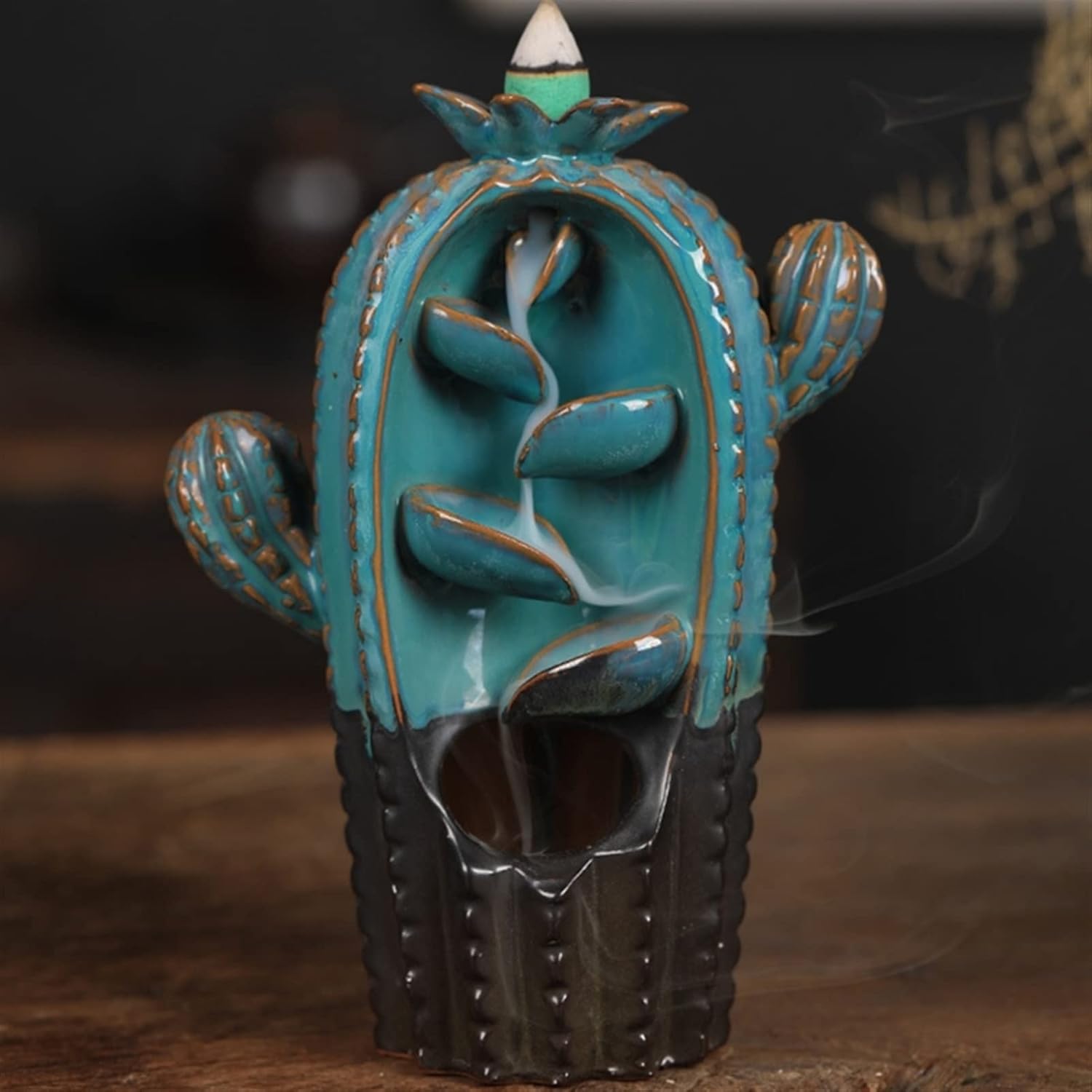 Incense Holders Backflow Incense Burner for Incense Igniting Storage Home Bedroom Decoration Backflow Incense Burner Ceramic Backflow Incense Burner (Size : GN)