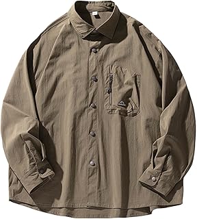 Gefomuofe Softshell Jacket Men's Zip Jacket Softshell Jacket Sports Wind Jacket Plain Regular Fit Outdoor Jacket Casual Leisure Jacket Regular Fit Jackets Windproof Outdoor Sports Transition Jacket