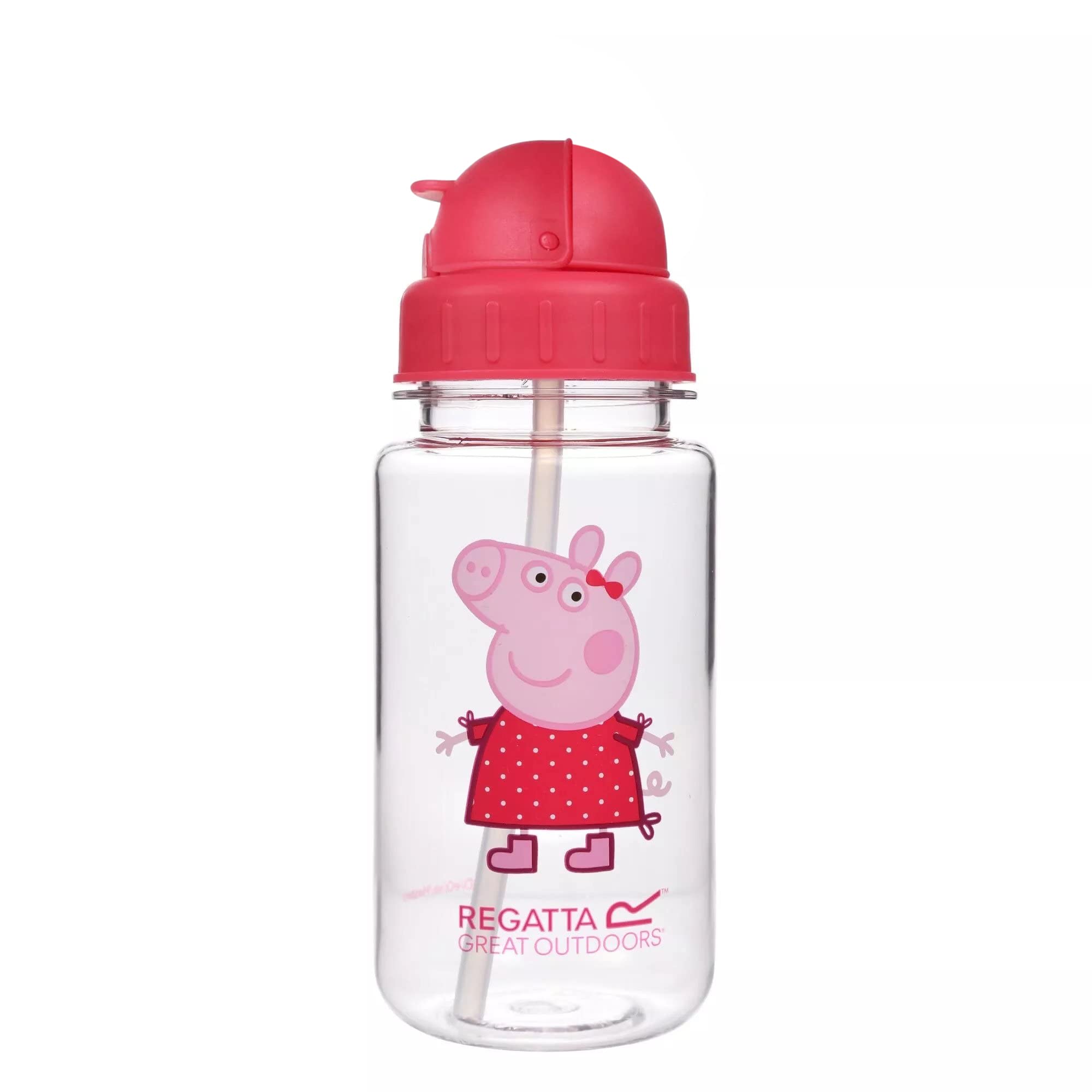 Regatta Childrens/Kids Logo Peppa Pig Tritan Water Bottle (One Size) (Bright Blush)