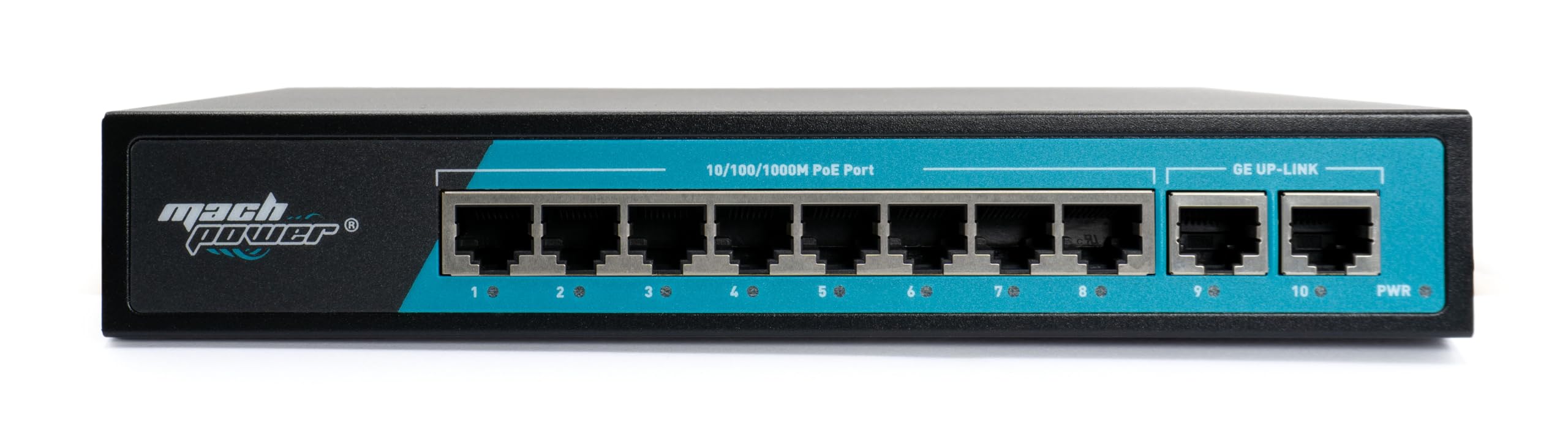 Switch 8 Porte Gigabit PoE + 2 Uplink, 150W, VLAN, Estensione Fino a 250m, Plug & Play, Ideale per Videosorveglianza e Reti Aziendali (SW-UG8P2L-069)