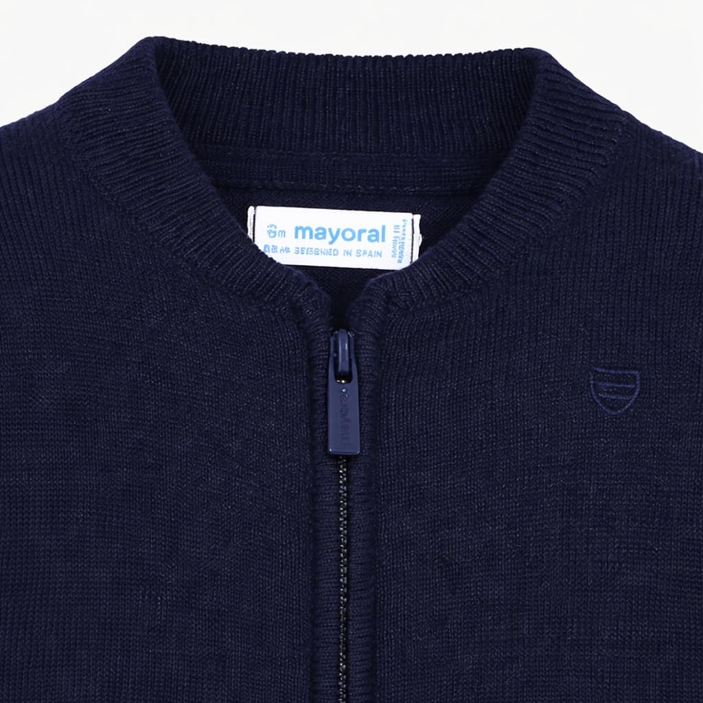 Generico Cardigan Baby con Zip – Maglia in Cotone Morbido a Manica Lunga per Neonato