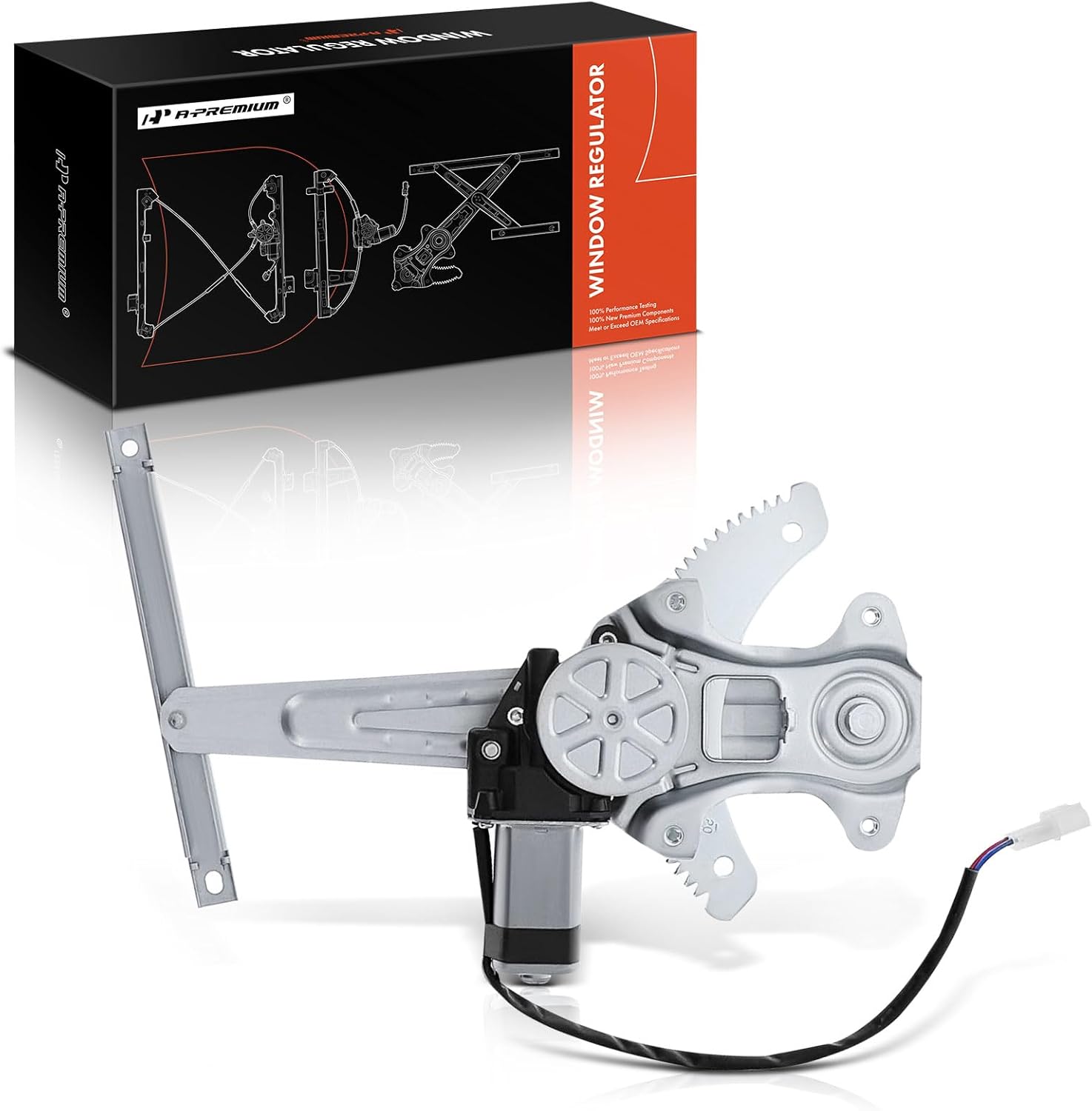 A-Premium Power Window Regulator with Motor Rear Passenger Side Compatible with Nissan Versa 2012-2024, Rear Right Passenger Side