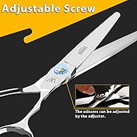 Vista 4 de Sirabe Tijeras profesionales de peluquería de alta gama, cuchillas ultra afiladas, tijeras de corte de pelo, tijeras de corte de pelo