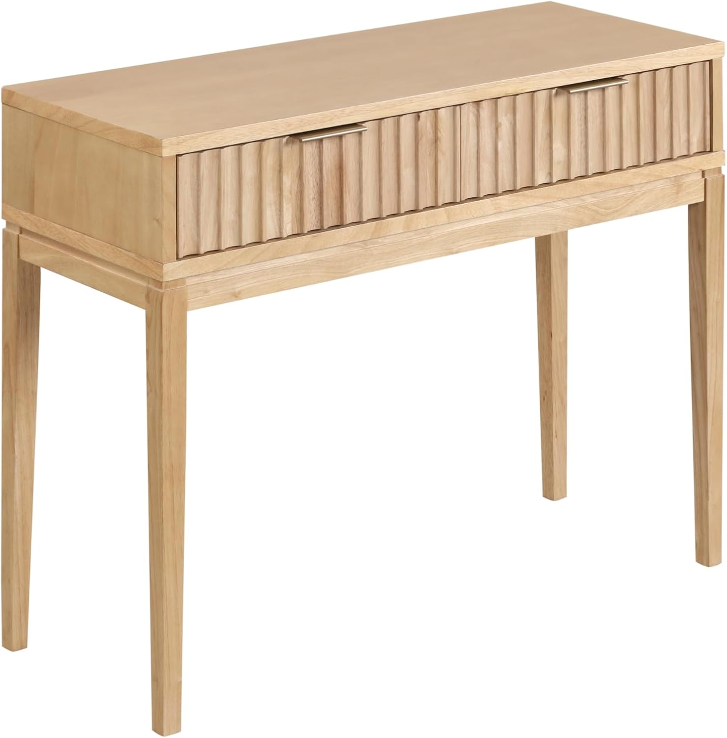 Nathan James Virgo Wood Accent Storage Console Sofa Table, for Entryway, Hallway or Living Room, 1, Warm Pine