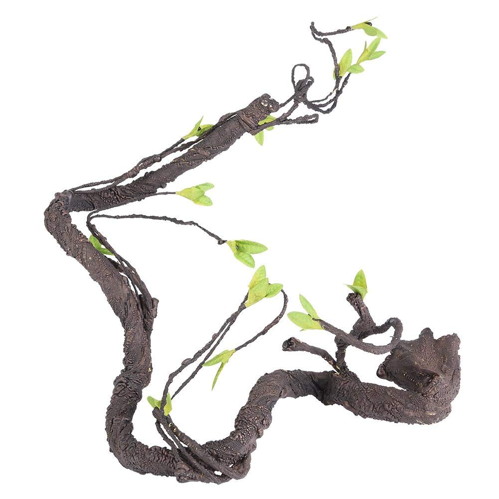 Reptilien künstliche Pflanzen flexibel biegbar künstliche Baum Rebe Dschungel Reben Terrarium Käfig Lebensraum Dekor für Eidechse Spinne Chamäleon Schlangen Gecko[S] Bäume